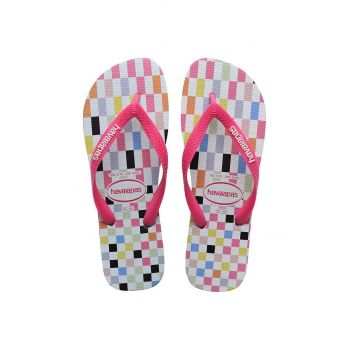 Havaianas slapi TOP CHECK culoarea roz, 4148764.7210 de firma originali