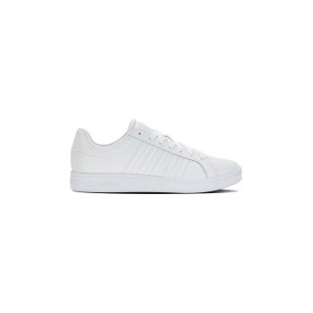 K-Swiss sneakers din piele COURT TIEBREAK culoarea alb, 07011.154.M