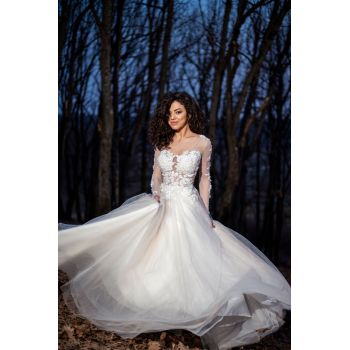 Rochie Mireasa Rosé - Rochii Mireasa La Comanda