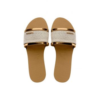 Havaianas papuci YOU TRANCOSO PREMIUM femei, culoarea auriu, 4146063.1856