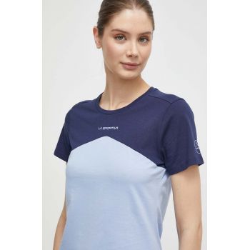 LA Sportiva tricou Roof femei, culoarea albastru marin, G16645643