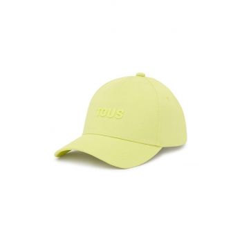 Tous șapcă de baseball din bumbac culoarea verde, uni 2002039905