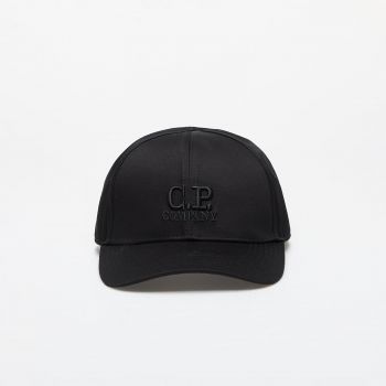 C.P. Company Gabardine Logo Cap Black