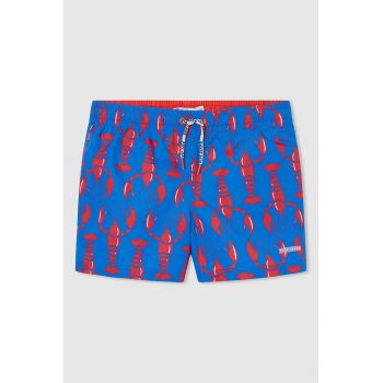 Pantaloni scurti de baie cu model grafic