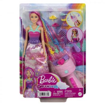 Barbie Dreamtropia Papusa Cu Aparat De Coafat