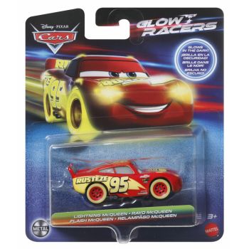 Cars Glow Racers Masinuta Metalica Fulger Mcqueen 1:55