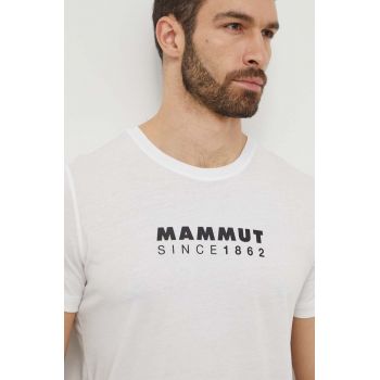 Mammut tricou sport Mammut Core culoarea alb, cu imprimeu