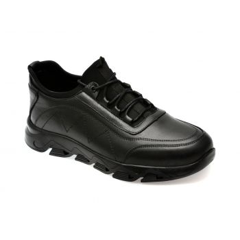 Pantofi casual GRYXX negri, MD571, din piele naturala de firma originali