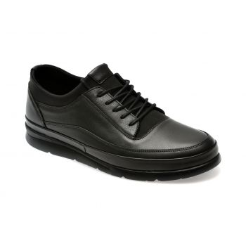 Pantofi casual GRYXX negri, MD655, din piele naturala de firma originali
