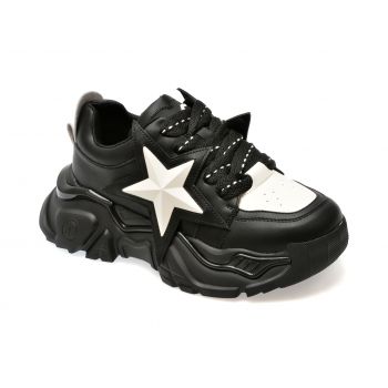 Pantofi sport GRYXX alb-negru, 887, din piele naturala de firma originali