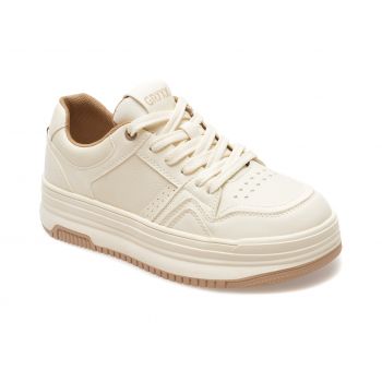 Pantofi sport GRYXX albi, 3A529, din piele naturala de firma originala