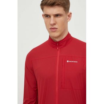 Montane windbreaker Featherlite culoarea rosu, MFLJK15 de firma originala