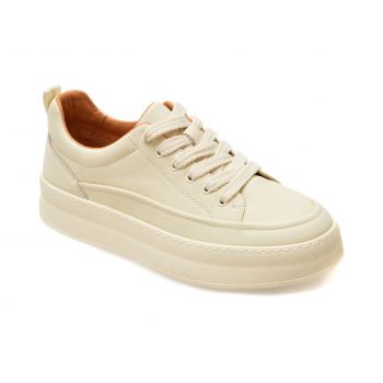 Pantofi casual GRYXX albi, 35911, din piele naturala de firma originali