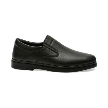 Pantofi casual OTTER negri, SH303, din piele naturala de firma originali