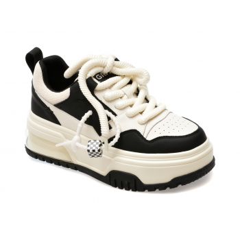 Pantofi sport GRYXX alb-negru, 2822, din piele naturala de firma originala