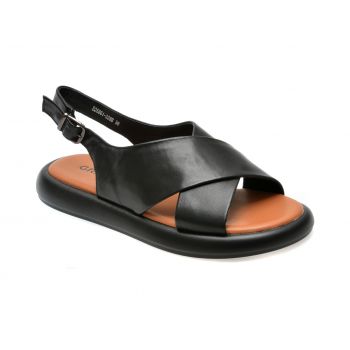 Sandale casual GRYXX negre, 25861, din piele naturala