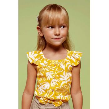 Mayoral bluza copii culoarea galben, modelator