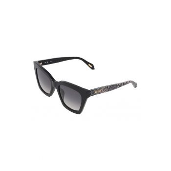 Ochelari de soare cat-eye cu imprimeu sarpe