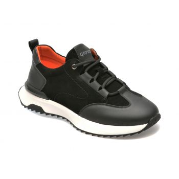 Pantofi sport GRYXX negri, 300026, din piele naturala de firma originali