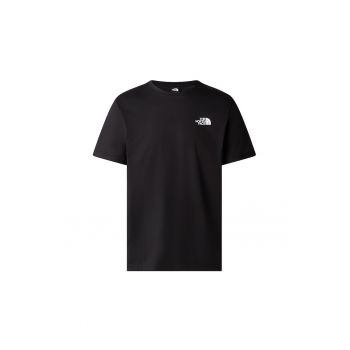 Tricou cu decolteu la baza gatului si imprimeu logo pe partea din spate