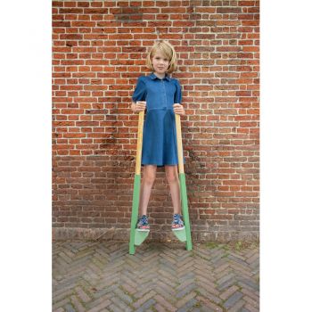 Joc de echilibru din lemn-Picioroange clasice pentru copii,110 cm,+6 ani