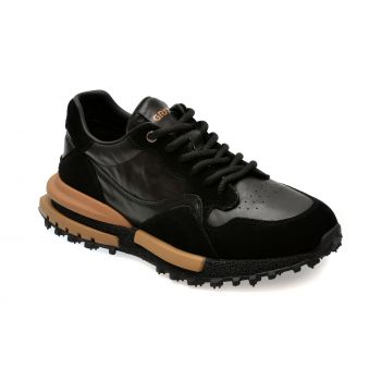 Pantofi sport GRYXX negri, 31216, din piele naturala de firma originali