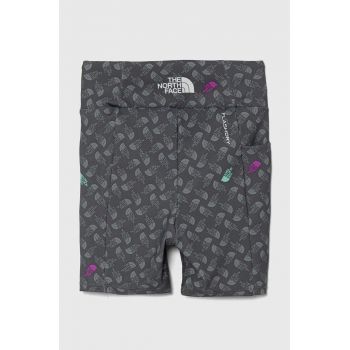 The North Face pantaloni scurti copii NEVER STOP BIKE SHORT culoarea gri, modelator