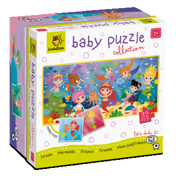 Baby Puzzle - Sirene, Ludattica, 2 - 5 ani de firma original