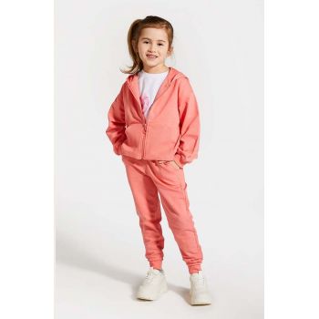 Coccodrillo pantaloni de trening pentru copii culoarea roz, neted ieftini