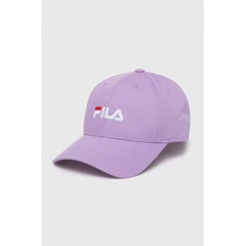 Fila caciula culoarea violet, cu imprimeu