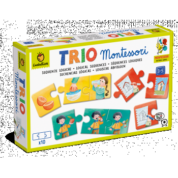 Joc de logica TRIO MONTESSORI - Succesiuni logice, Ludattica, 3 - 5 ani