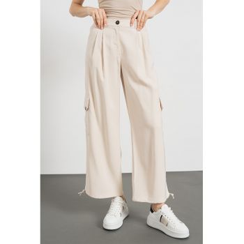 Pantaloni cargo cu croiala ampla