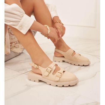 Pantofi casual dama Moldavit Bej