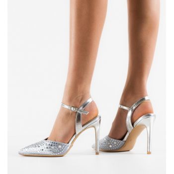 Pantofi dama Tegan Argintii