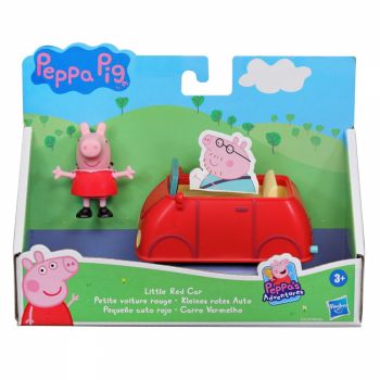 Peppa Pig Vehicul Cu Figurina Micuta Masina Rosie