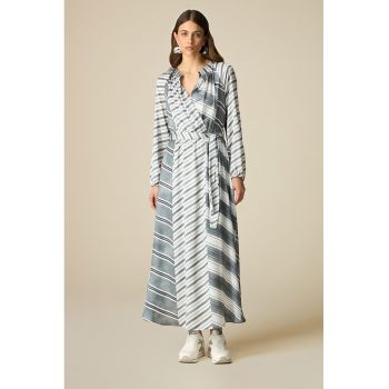 Rochie maxi in dungi ieftina la reducere