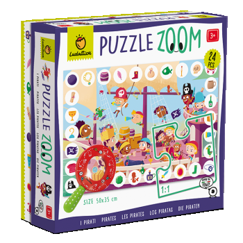Zoom Puzzle - Pirati, Ludattica, 3 ani+ la reducere
