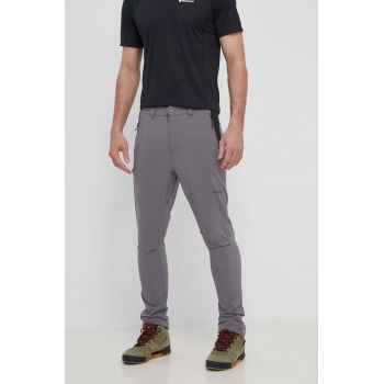 Columbia pantaloni de exterior Triple Canyon culoarea gri 2072053 de firma originali