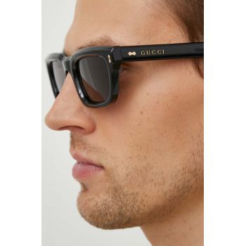 Gucci ochelari de soare barbati, culoarea negru