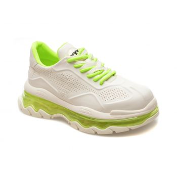 Pantofi sport GRYXX albi, 23059, din piele naturala de firma originali