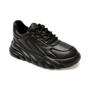 Pantofi sport GRYXX negri, 66025, din piele naturala de firma originali