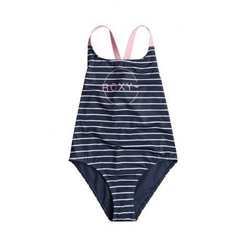 Roxy costum de baie dintr-o bucată pentru copii BICOASIC STRI culoarea albastru marin de firma original