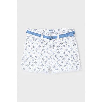 Pantaloni scurti cu imprimeu si curea