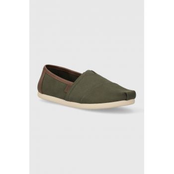 Toms espadrile Alpargata culoarea verde, 10020879 la reducere