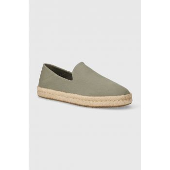 Toms espadrile Santiago culoarea verde, 10020071