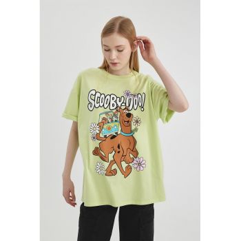 Tricou supradimensionat cu imprimeu cu Scooby-Doo