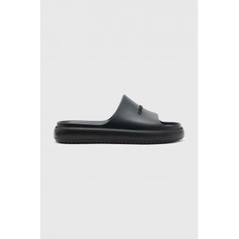 AllSaints papuci Dune barbati, culoarea negru, MF700X de firma originali