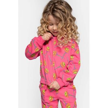 Coccodrillo bluza copii culoarea roz, modelator de firma original