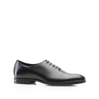 Pantofi eleganți bărbați din piele naturală, Leofex - 976-1 Negru Box de firma original