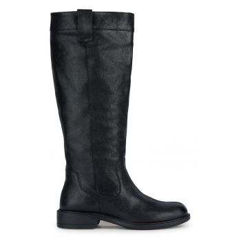 Cizme mid-calf de piele